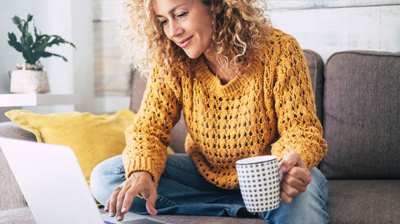 woman on laptop