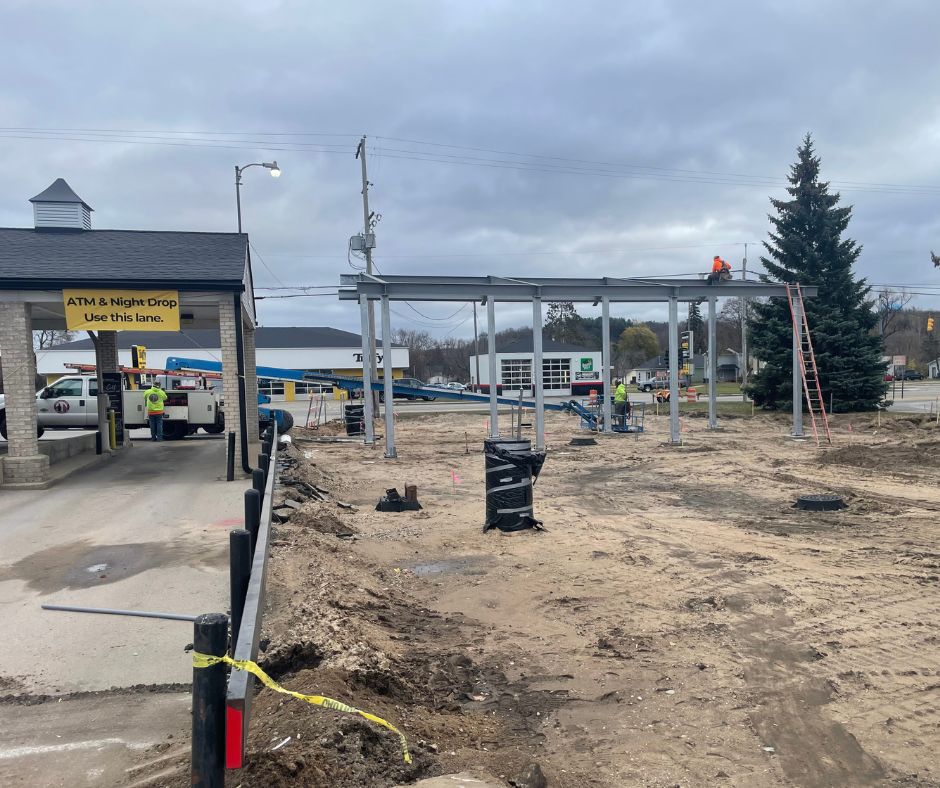 The new drive through steel is up. 11/12/2024